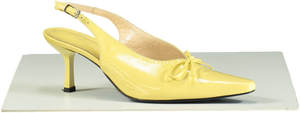 Manc Yellow Fleur Slingbacks UK 6 EU 39