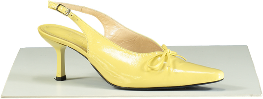 Manc Yellow Fleur Slingbacks UK 6 EU 39 👠