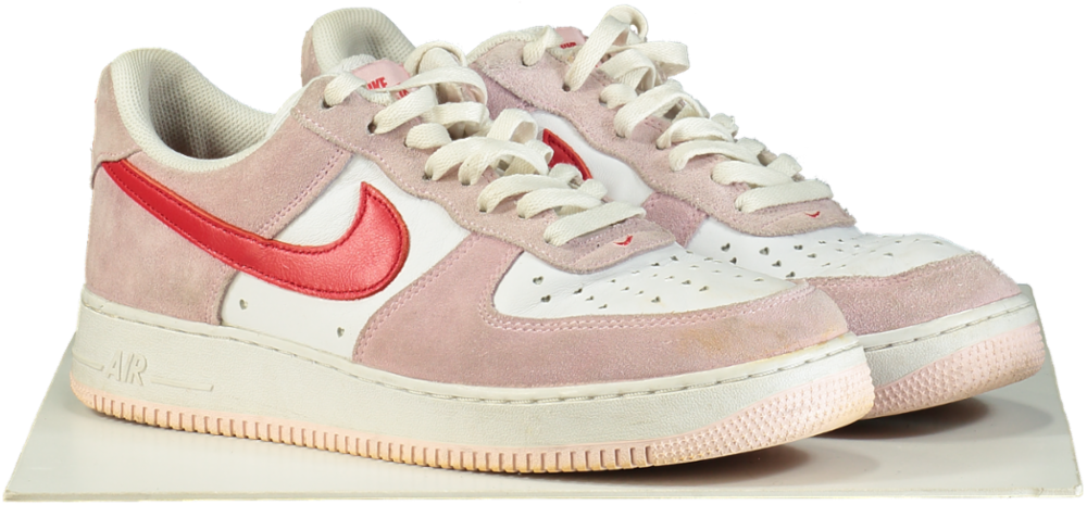 Nike Pink Air Force 1 '07 Valentines Day Letter' UK 10 EU 44 👞