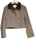 Lounge Brown Houndstooth Jacket UK S