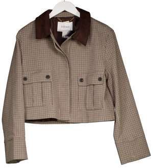 Lounge Brown Houndstooth Jacket UK S