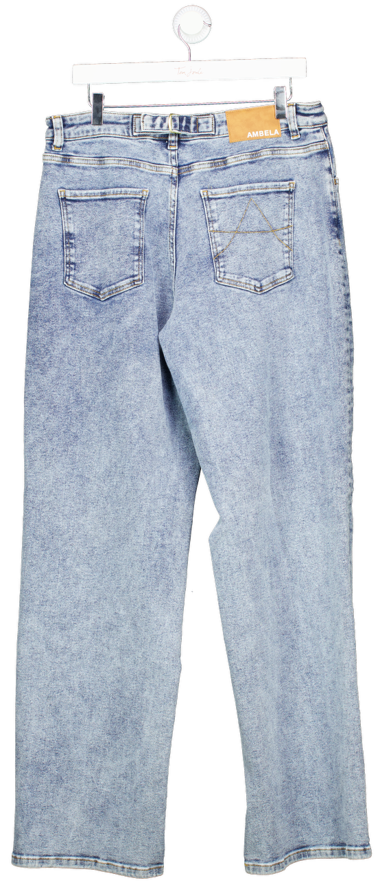 Ambela Blue Straight Stretch Tall Jeans UK 18