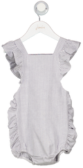 Freya Lillie Blue / White Linen Blend Romper 2 Years