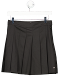 Tommy Hilfiger Black Timeless Wool Blend Pleated Mini Skirt UK 6