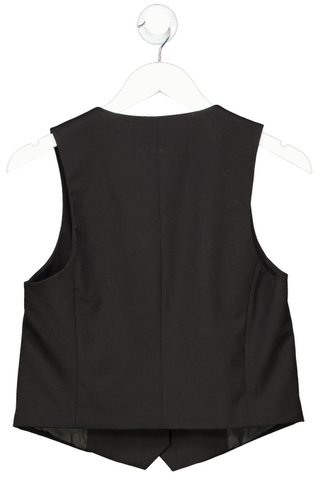 ZARA Black V Neck Button Up Sleeveless Waitcoat UK S