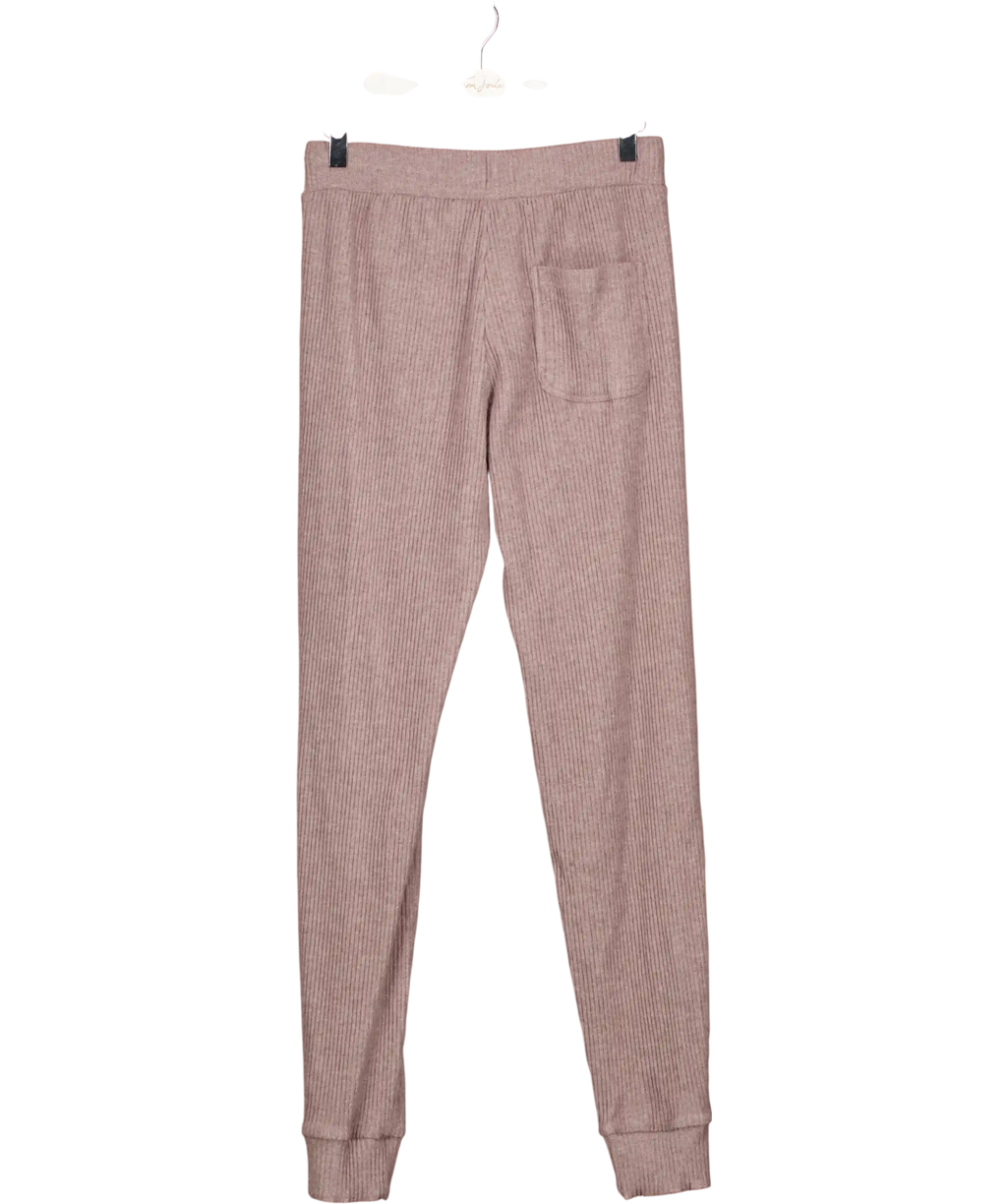 ALO Purple Cable Knit Winter Bliss Pants UK S