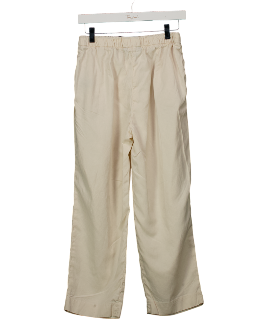ZARA Beige Cropped Drawstring Trouser UK XS