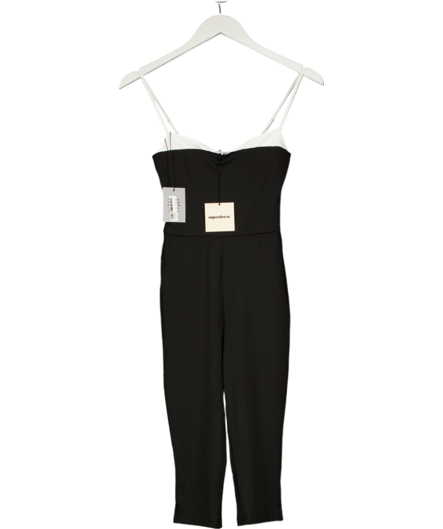 Superdown X Emma Rose Black / White Jaquetta Jumpsuit UK XXS