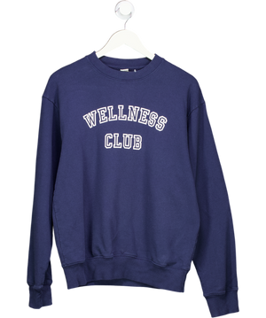 Sporty & Rich Navy Blue Wellness Club' Sweatshirt UK S