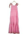 Aspiga Pink Tabitha Block Print Maxi Dress UK XS
