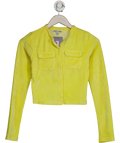 Jaded London Yellow Velour Cardigan Top UK 6
