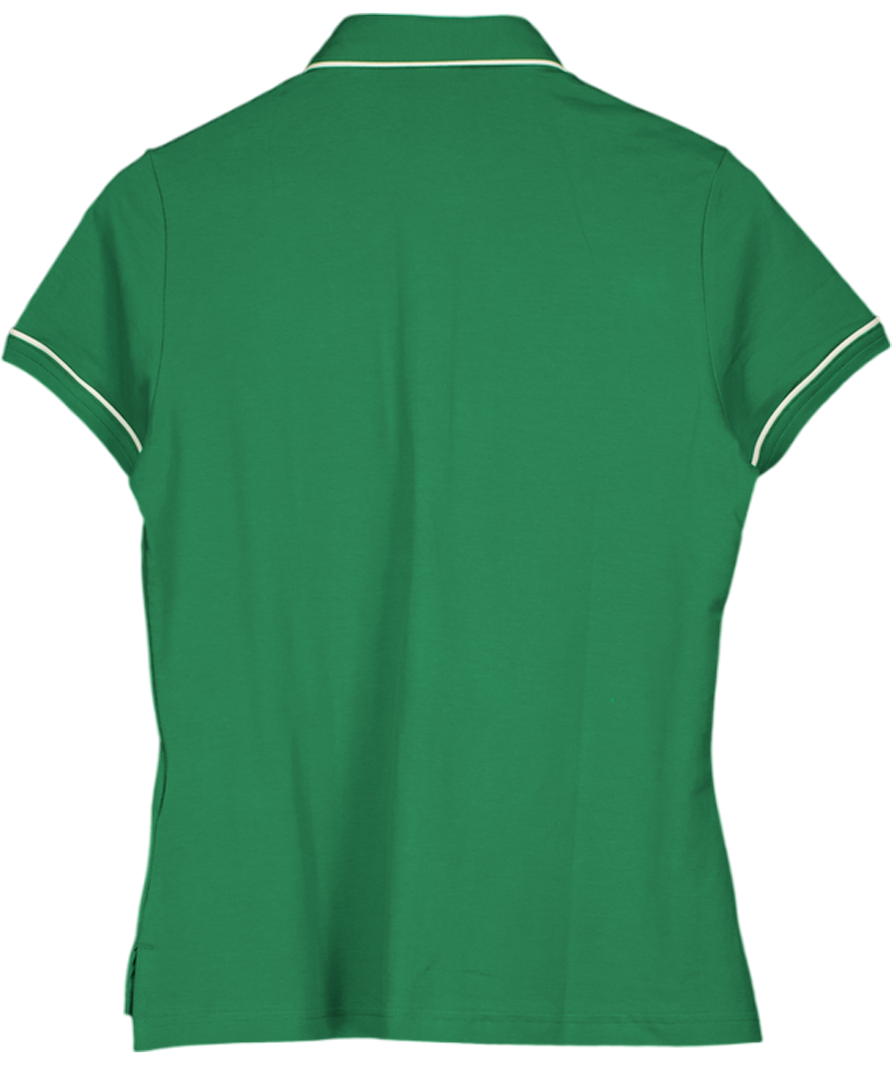 ADIDAS Green Golf Originals Solid Ladies Golf Polo Shirt UK M