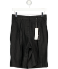 ARKET Black Linen Shorts UK 8