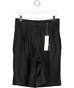ARKET Black Linen Shorts UK 8