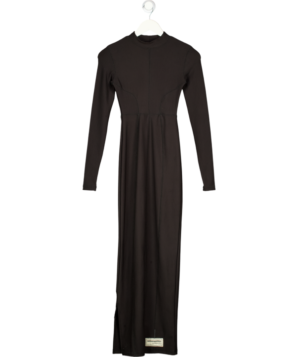THE GIVING MOMENT Black Bodycon High Neck Dress UK XS