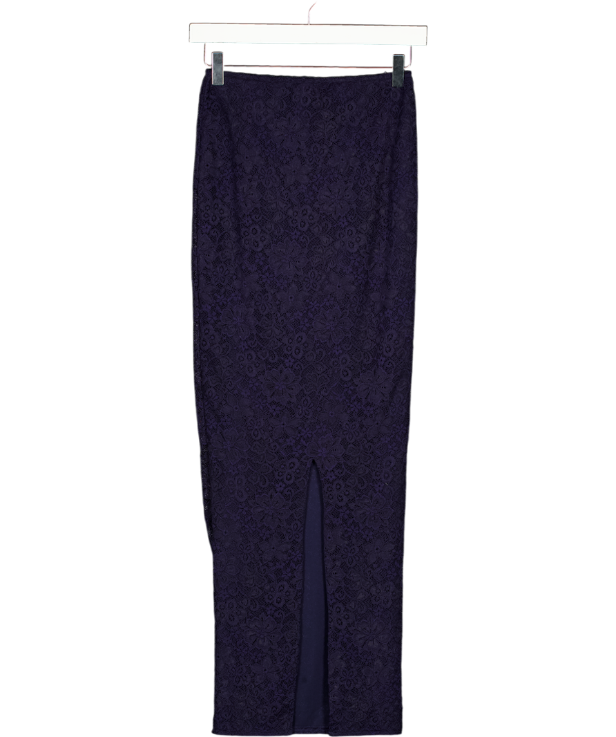Mars the Label Navy Blue Cinched Waist Maxi Skirt UK 8