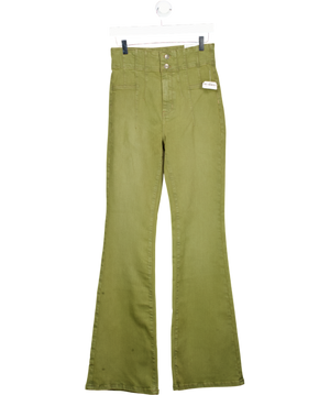 Free People Olive Green We The Free Jayde Flare Jeans W28