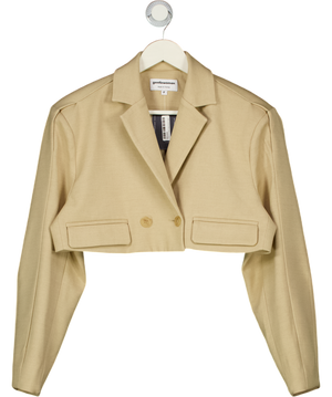 GENTLEWOMAN Cropped Camel Beige Blazer One Size