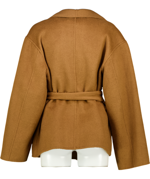 ANNA QUAN Chestnut Brown Marais Belted Jacket UK 8