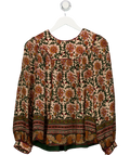 By Iris Beige Floral Boho Top UK S