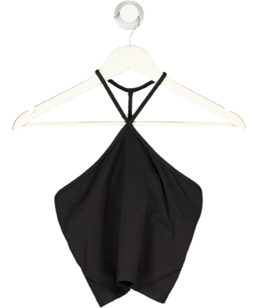Lululemon Black Halterneck Padded Tank Top UK S