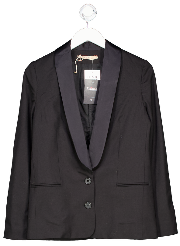 Sandro Black Blazer UK 10