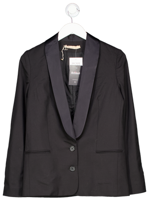 Sandro Black Blazer UK 10