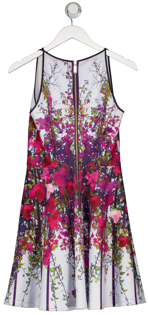 Ted Baker Multicoloured Bloomze Fit And Flare Floral Dress UK 10