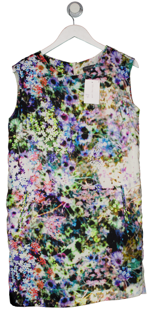 PIED A TERRE Multicoloured Photographic Floral Print Shift Dress UK 10
