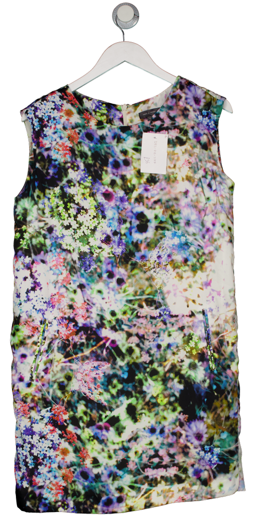 PIED A TERRE Multicoloured Photographic Floral Print Shift Dress UK 10