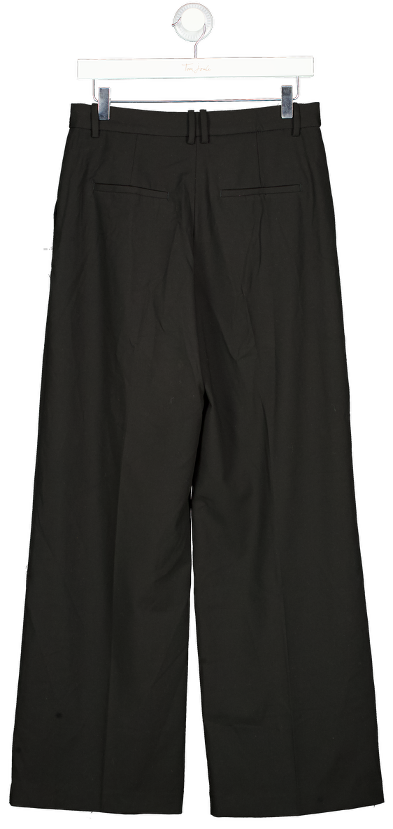 MANGO Black Tailored Relaxed Trouser UK 8