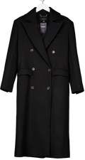 Karen Millen Black Tailored Classic Trench Coat UK 6