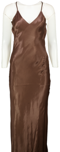 ASOS Brown Strappy Backless Maxi Dress UK 8