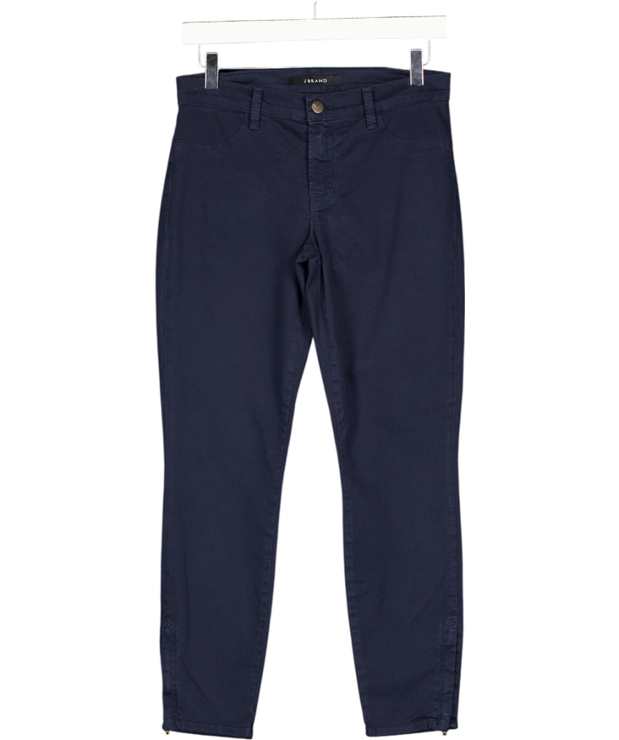 J BRAND Navy Blue Mid-rise Skinny Jeans W27