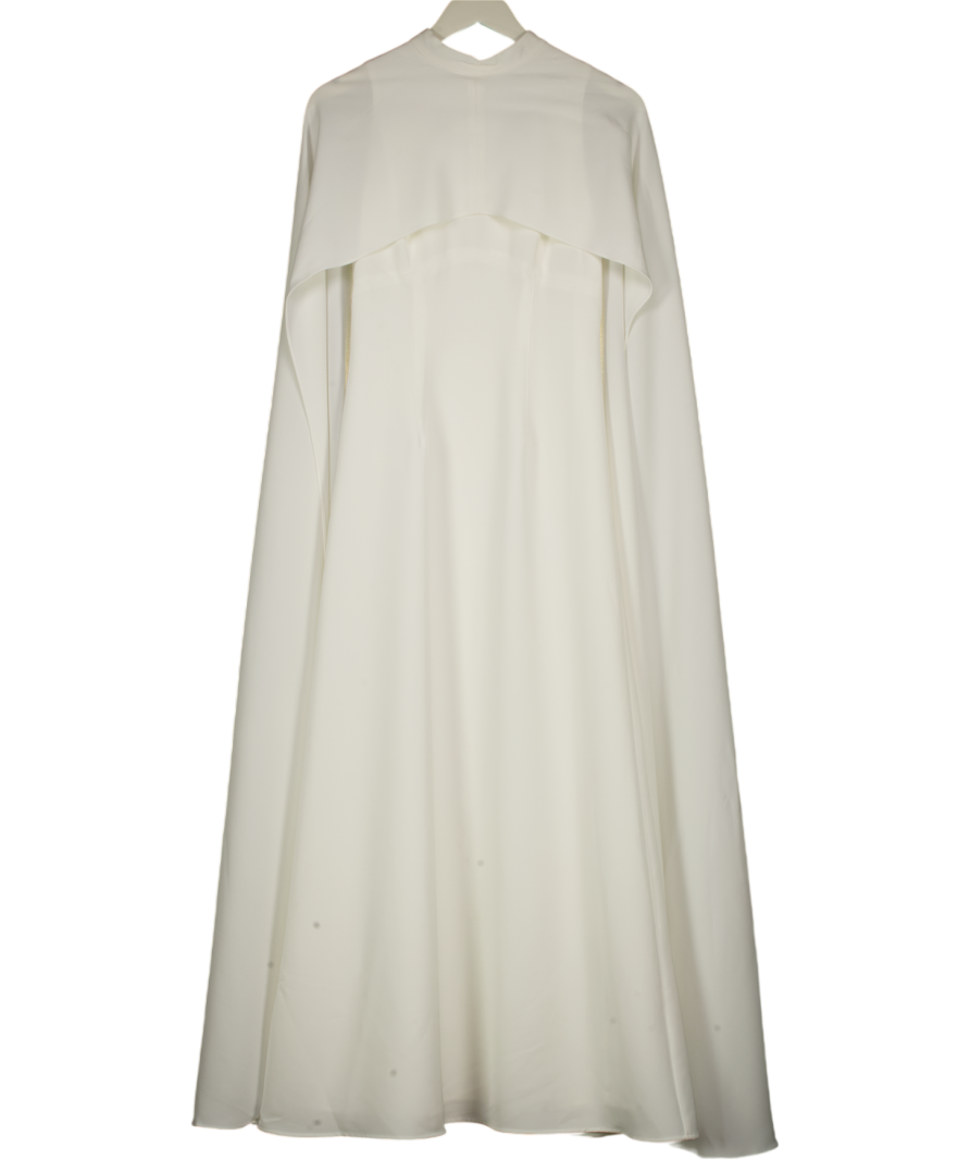 Karen Millen Cream Tailored Cape Detail Maxi Dress UK 6