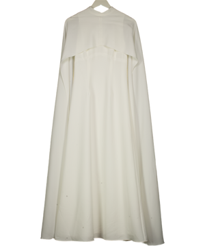 Karen Millen Cream Tailored Cape Detail Maxi Dress UK 6