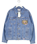 GUESS Blue Oversized Denim Trucker Jacket UK XL