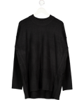 FREE PEOPLE Black Supersoft Oversize Phoebe Jumper UK S
