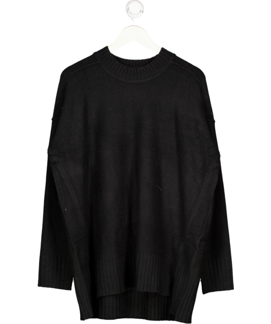 FREE PEOPLE JUMPER -  Black Supersoft Oversize Phoebe UK S