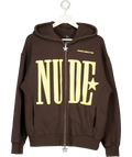 Np Brown Zip Up Jumper UK L