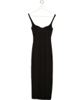 BEC + BRIDGE Zoey Black Sweetheart Neckline Midi Dress UK 6