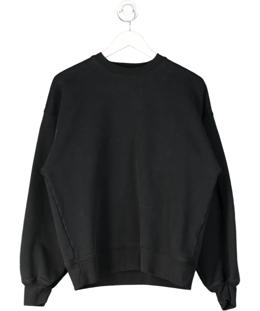 Raey Black Recycled-yarn Cotton-blend Sweatshirt UK 10