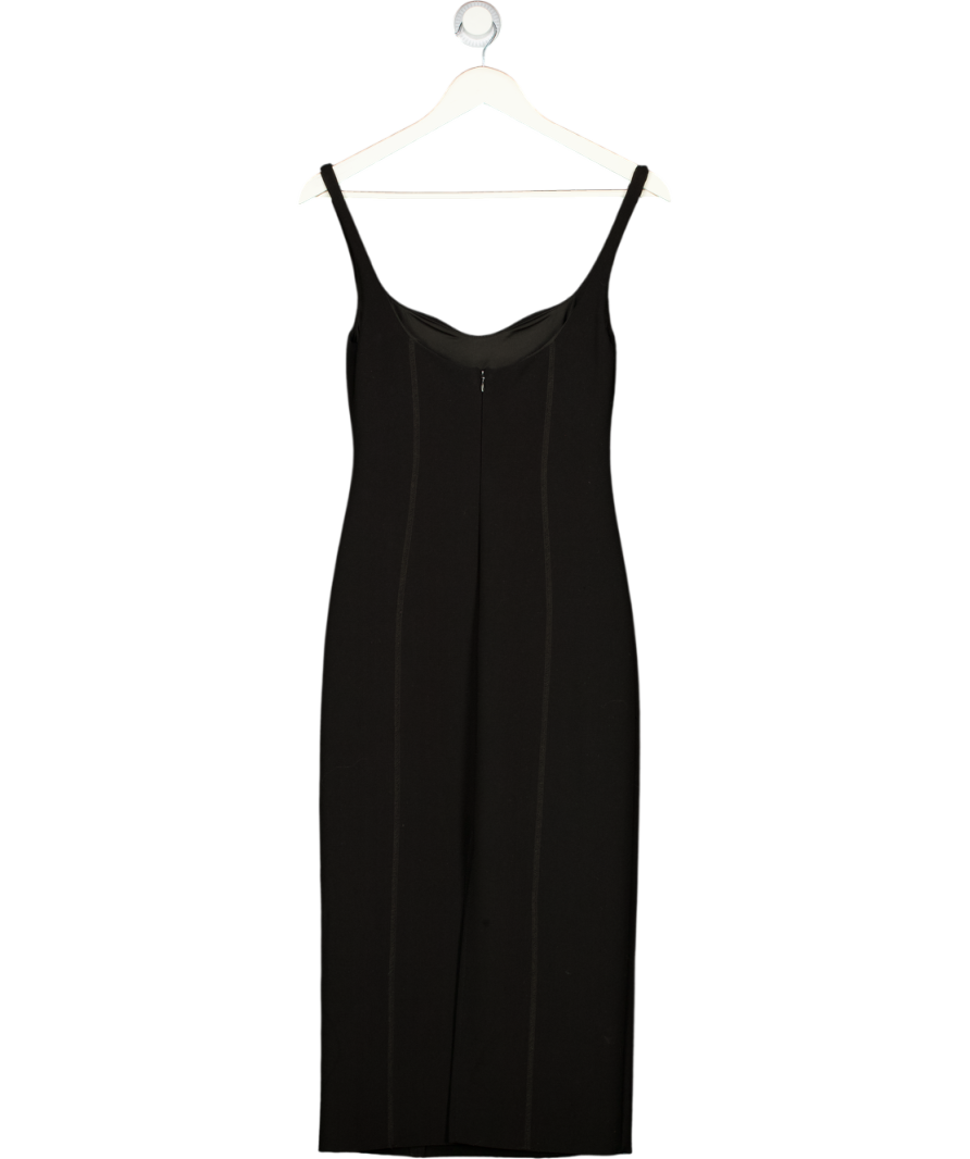 BEC + BRIDGE Zoey Black Sweetheart Neckline Midi Dress UK 10