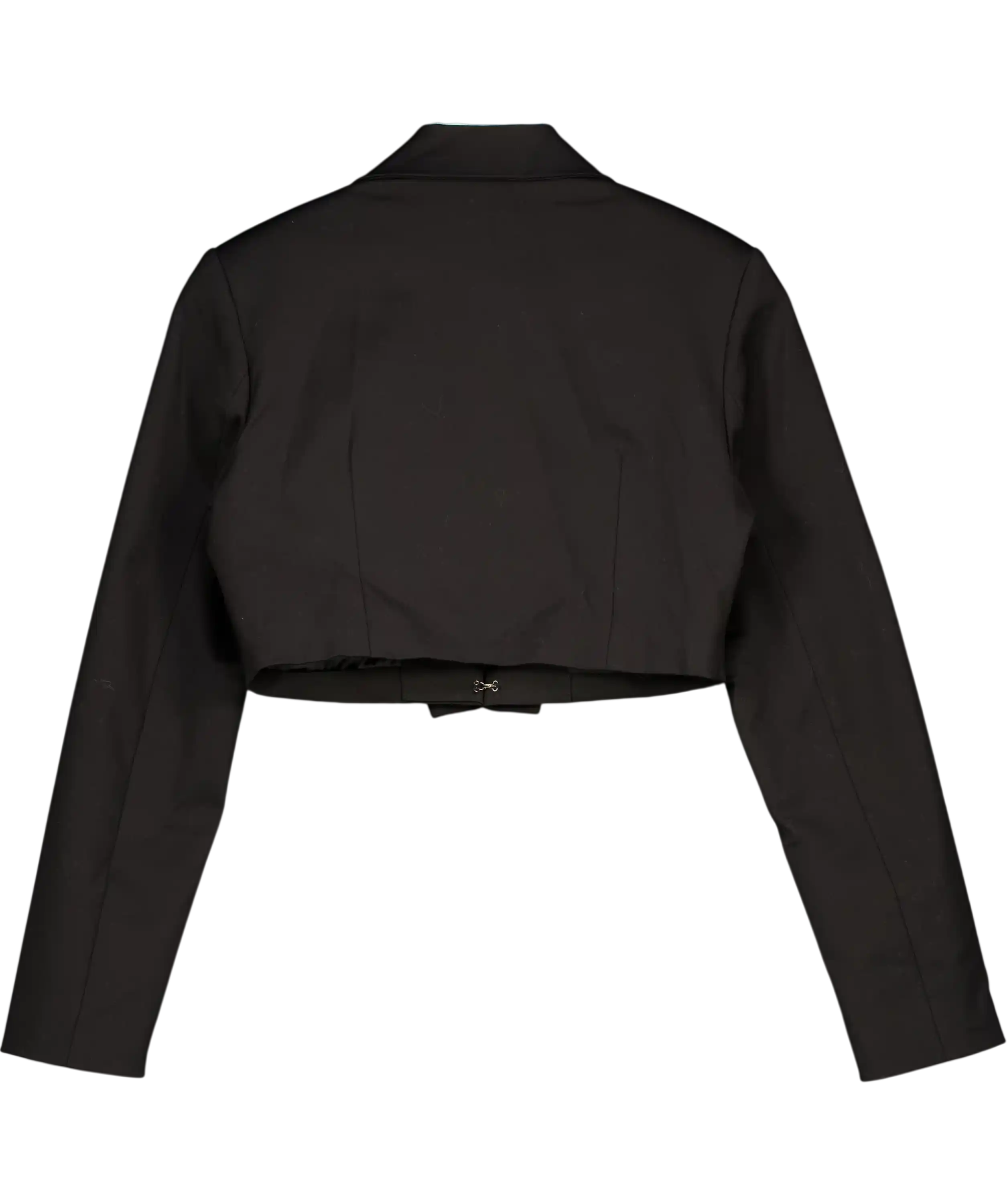 Club L Studio Interrupted Black Cropped Blazer UK 8