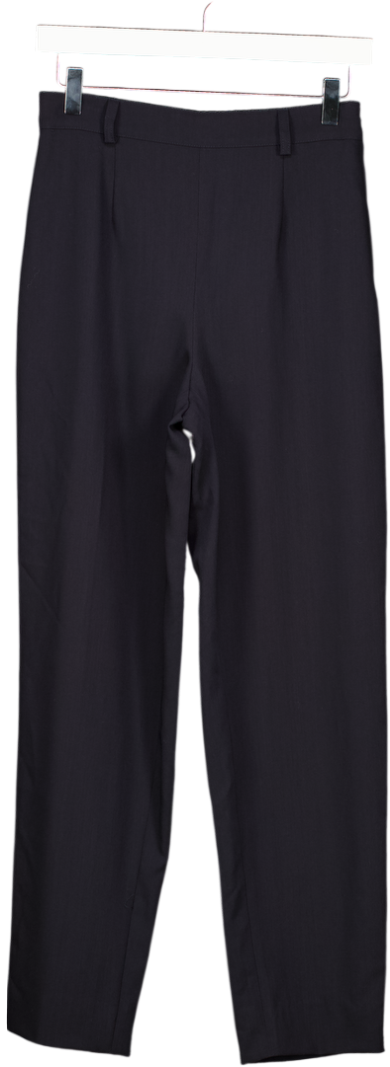 Max&co Black Slim Fit Tailored Wool Trousers UK 12