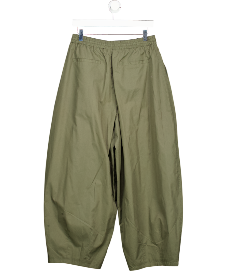 Collusion Green Balloon Leg Trouser In Khaki UK S