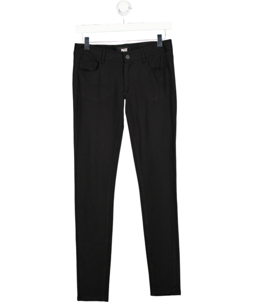 PAIGE Dark Black Low Waisted Verdugo Skinny Jeans W27
