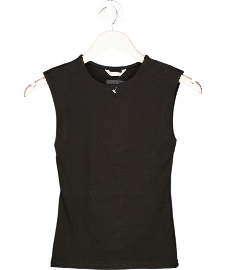 ZARA Black Sleeveless Knit Top UK S
