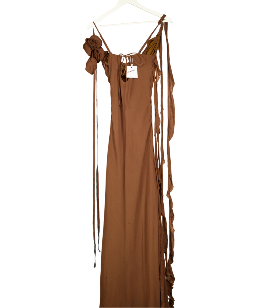 Pretty Rascal Brown Vivienne Midi Dress UK S