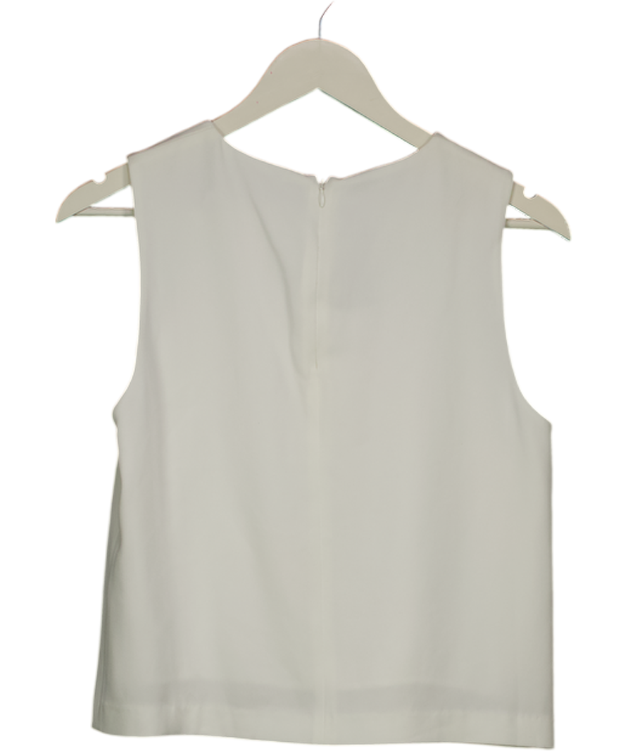 The Fold White Sleeveless Relaxed Top UK 8